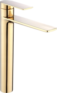 Mexen Zero tall washbasin faucet, gold - 71110-50