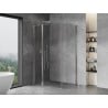 Mexen Mist T Duschkabine, schwenkbar, 85 x 80 cm, transparent, Chrom - 8A4T-085-080-01-00