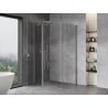 Mexen Mist T cabine de douche battante 75 x 110 cm, transparent, chrome - 8A4T-075-110-01-00