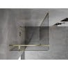 Mexen Mist T pivot shower enclosure 80 x 80 cm, transparent, gold - 8A4T-080-080-50-00