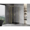 Mexen Mist T kutna tuš kabina 85 x 85 cm, prozirna, zlatna - 8A4T-085-085-50-00