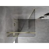 Mexen Mist T kutna tuš kabina 85 x 85 cm, prozirna, zlatna - 8A4T-085-085-50-00