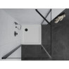 Mexen Pretoria draaibare douchecabine 90 x 90 cm, transparant, zwart + Flat douchebak - 852-090-090-70-00-4010B
