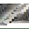 Mexen Mist T scharnierende douchecabine 70 x 70 cm, transparant, goud geborsteld - 8A4T-070-070-55-00
