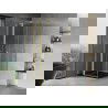 Mexen Mist T Duschkabine schwenkbar 120 x 120 cm, transparent, mattgold - 8A4T-120-120-55-00