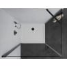 Mexen Pretoria hinged shower enclosure 100 x 90 cm, transparent, black + Flat tray - 852-100-090-70-00-4010B