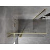 Mexen Mist T Duschkabine schwenkbar 100 x 80 cm, transparent, gebürstetes Gold - 8A4T-100-080-55-00