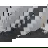 Mexen Pretoria douchecabine scharnierend 100 x 100 cm, transparant, zwart + Flat douchebak - 852-100-100-70-00-4010B