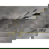 Mexen Mist T Duschkabine Türöffnung 100 x 110 cm, transparent, gebürstetes Gold - 8A4T-100-110-55-00