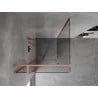 Mexen Mist T cabine de douche battante 90 x 90 cm, transparent, cuivre brossé - 8A4T-090-090-65-00