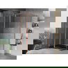 Mexen Mist T Duschkabine schwenkbar 120 x 70 cm, transparent, gebürstetes Kupfer - 8A4T-120-070-65-00