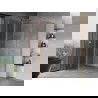 Mexen Mist T Duschkabine schwenkbar 120 x 85 cm, transparent, gebürstetes Kupfer - 8A4T-120-085-65-00