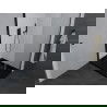 Mexen Pretoria Duschkabine schwenkbar 70 x 110 cm, transparent, schwarz + Duschtasse Flat, schwarz - 852-070-110-70-00-4070B