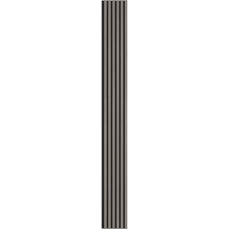 Mexen Lam-B paneles de pared 275 x 30 cm, tablero HDF de 4 mm, chapa técnica, Roble Plateado - S100-275307-3015-007