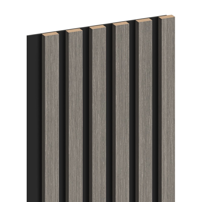 Mexen Lam-B Wandpaneele 275 x 30 cm, HDF-Platte 4 mm, technisches Furnier, Silberne Eiche - S100-275307-3015-007