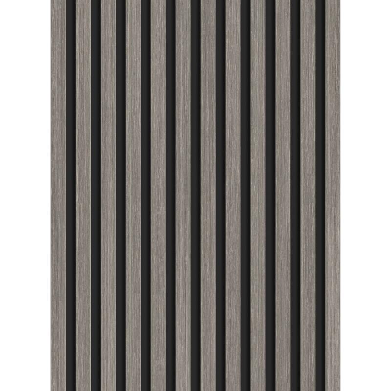 Mexen Lam-B paneles de pared 275 x 30 cm, tablero HDF de 4 mm, chapa técnica, Roble Plateado - S100-275307-3015-007