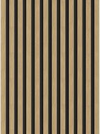 Mexen Lam-B paneles de pared 275 x 30 cm, tablero HDF 4 mm, chapa técnica, Nogal Linaza - S100-275307-3015-015