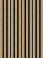 Mexen Lam-B Wall Slats 275 x 30 cm, 4 mm HDF Board, Technical Veneer, Linen Walnut - S100-275307-3015-015