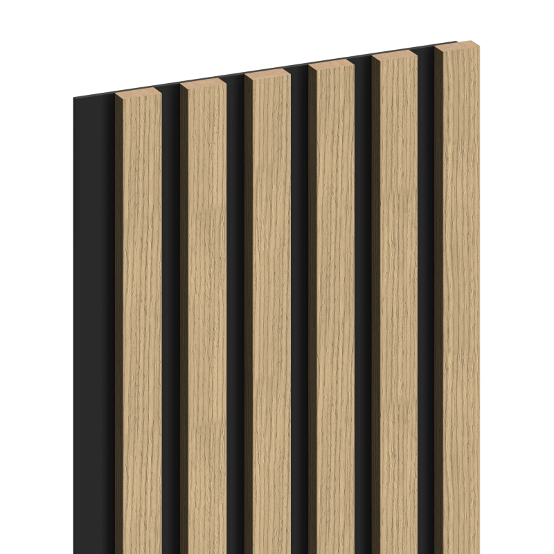 Mexen Lam-B Wandpaneele 275 x 30 cm, HDF-Plack 4 mm, technesche Furnier, Liiches Nëss - S100-275307-3015-015