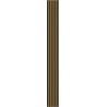 Mexen Lam-F akustische Wandpaneele 275 x 30 cm, 8 mm Filz, technisches Furnier, Goldenes Teak - S105-275307-3015-014