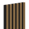 Mexen Lam-F lames murales acoustiques 275 x 30 cm, feutre 8 mm, placage technique, Teck Doré - S105-275307-3015-014