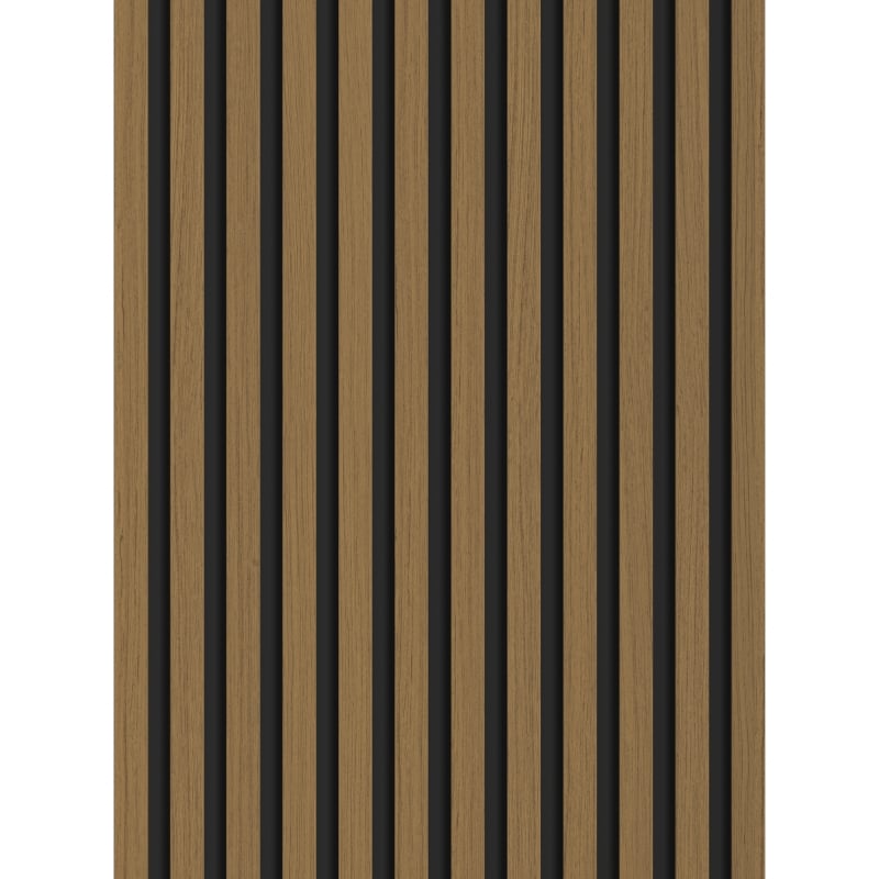 Mexen Lam-B lamele ścienne 275 x 30 cm, płyta HDF 4 mm, fornir techniczny, Teak Złocisty - S100-275307-3015-014