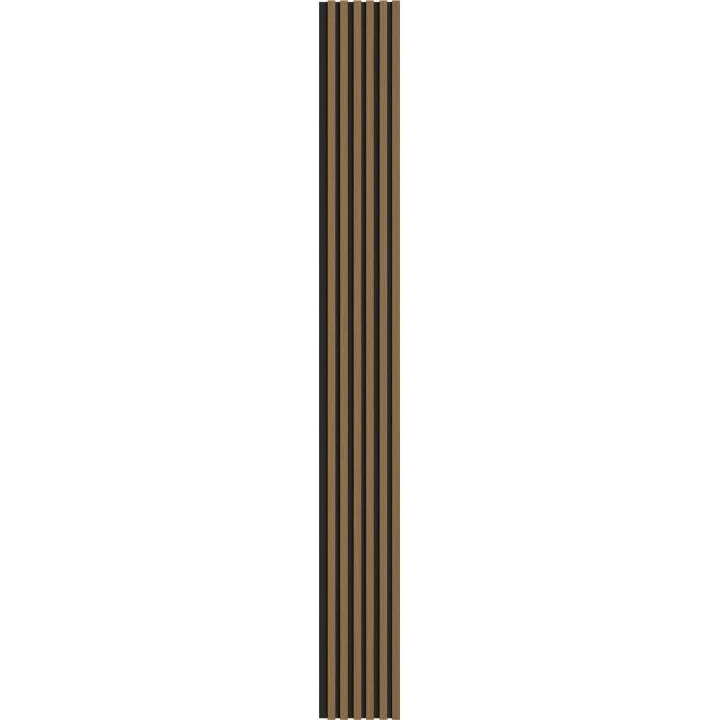 Mexen Lam-B Seinäpaneelit 275 x 30 cm, 4 mm HDF-levy, tekninen viilu, Kultainen Tiikki - S100-275307-3015-014