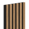 Mexen Lam-F lamele ścienne akustyczne 275 x 30 cm, filc 8 mm, fornir techniczny, Orzech Jasny - S105-275307-3015-017