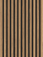 Mexen Lam-F lamelles murales acoustiques 275 x 30 cm, feutre 8 mm, placage technique, Noyer Clair - S105-275307-3015-017