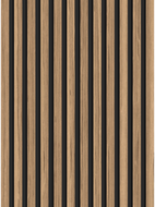 Mexen Lam-B wall slats 275 x 30 cm, 4 mm HDF board, technical veneer, Light Walnut - S100-275307-3015-017