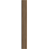 Mexen Lam-B wall slats 275 x 30 cm, 4 mm HDF board, technical veneer, Light Walnut - S100-275307-3015-017