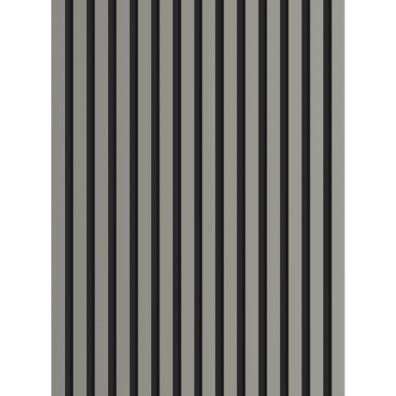 Mexen Lam-B wall slats 275 x 31.5 cm, 4 mm HDF board, Grey Matte - S100-275317-2812-052