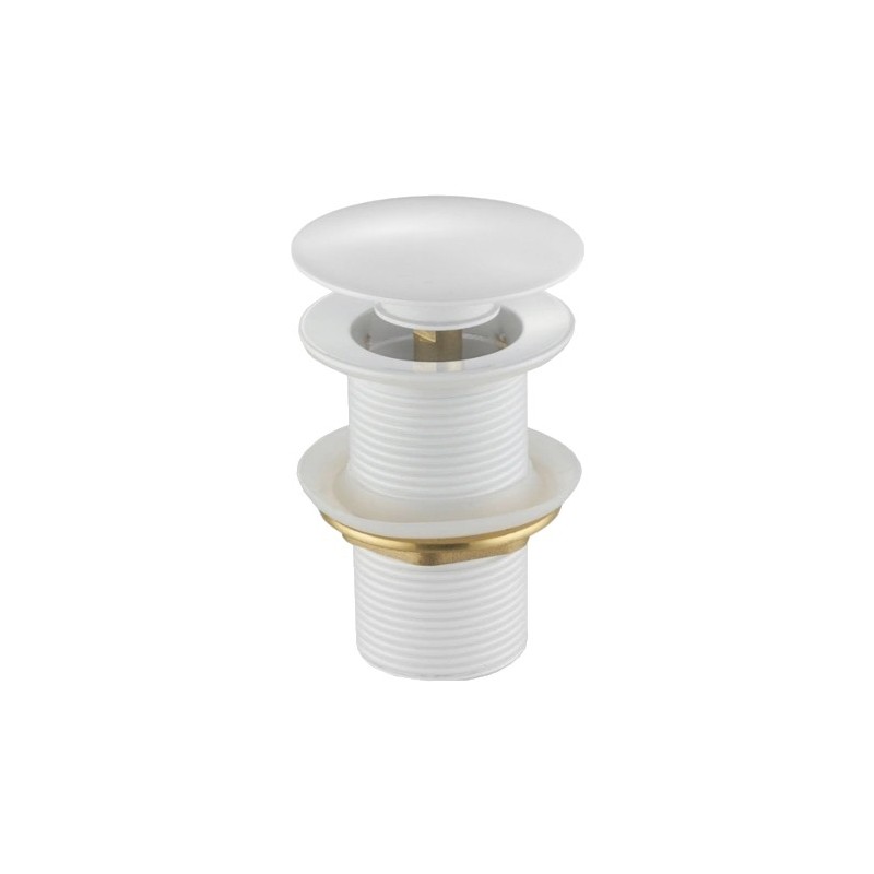 Mexen klik-klik ronde plug, wit - 79910-20