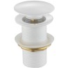 Mexen tapón click-clack redondo, blanco - 79910-20
