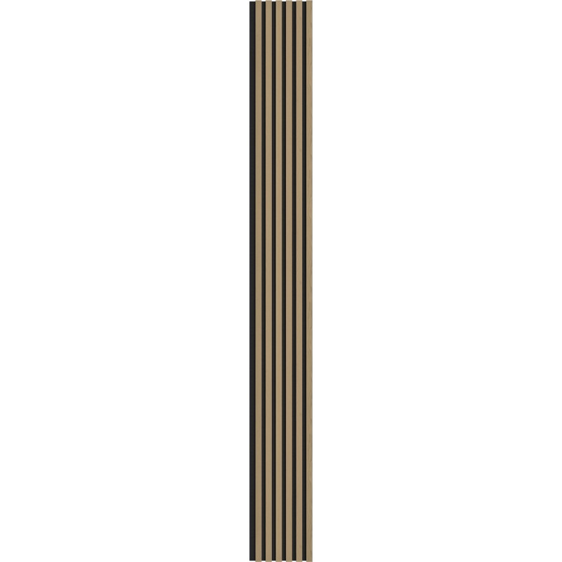 Mexen Lam-F akoestische wandpanelen 275 x 30 cm, 8 mm vilt, technisch fineer, Edeleik - S105-275307-3015-004