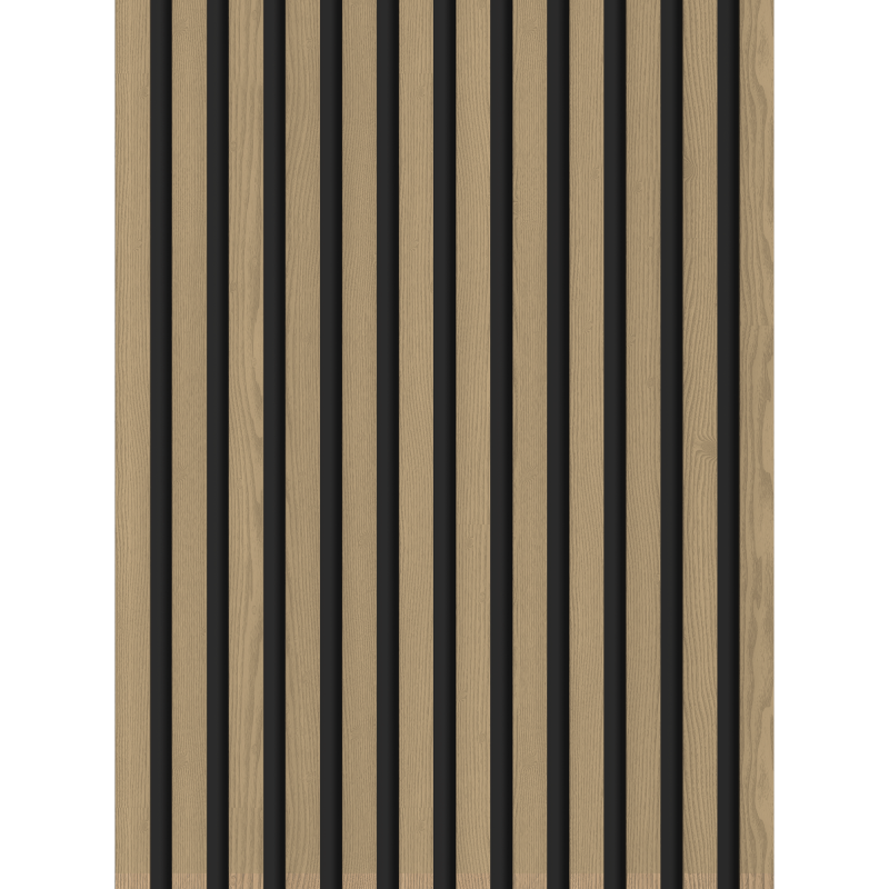 Mexen Lam-B Wandlamellen 275 x 30 cm, HDF-Plack 4 mm, technesche Furnier, Edelen Eechen - S100-275307-3015-004