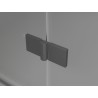 Mexen Lunar Duo kabina prysznicowa uchylna lewa 120 x 110 cm, transparent, gun metal - 834-120L-110P-95-00
