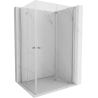 Mexen Mist-F Duo volditav dušinurk parempoolne 80 x 85 cm, läbipaistev, kroom - 8A6-080L-085P-01-00