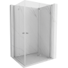 Mexen Mist-F Duo right folding shower cabin 80 x 90 cm, transparent, chrome - 8A6-080L-090P-01-00