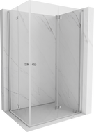 Mexen Mist-F Duo preklopna tuš kabina desna 70 x 110 cm, prozirna, krom - 8A6-070L-110P-01-00