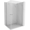 Mexen Mist-F Duo opvouwbare douchecabine 80 x 120 cm, transparant, chroom - 8A6-080L-120P-01-00