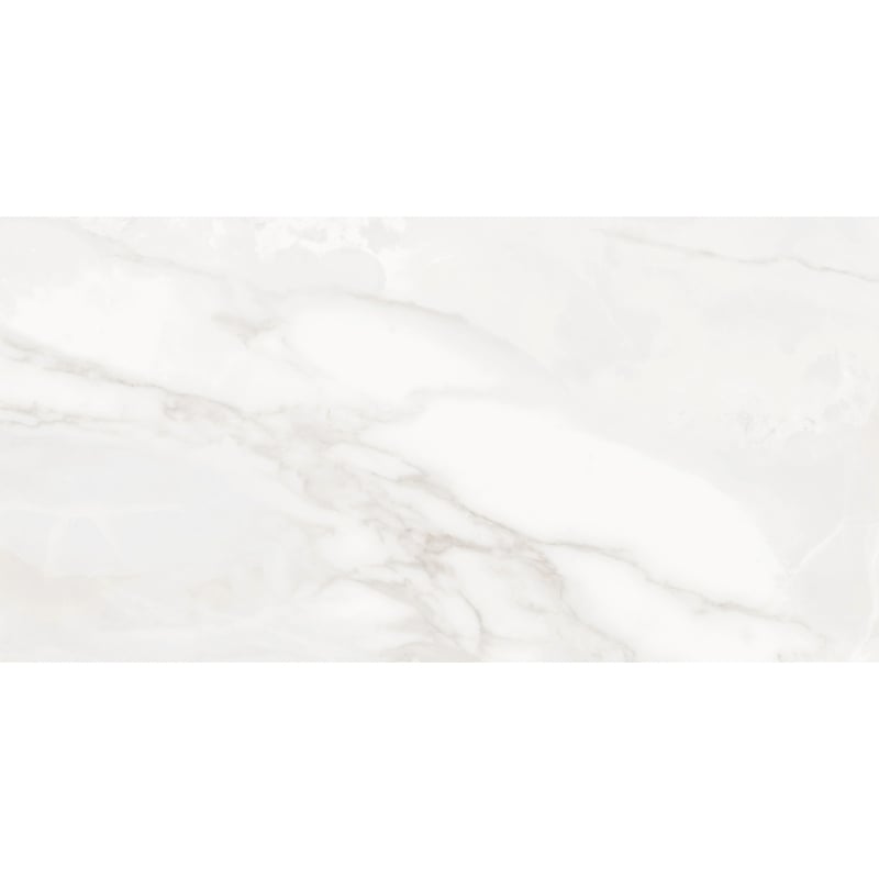 Mexen Sparta Bianco glazed rectified stoneware tile sample G1, floor-wall tile, gloss - TL101-00-S
