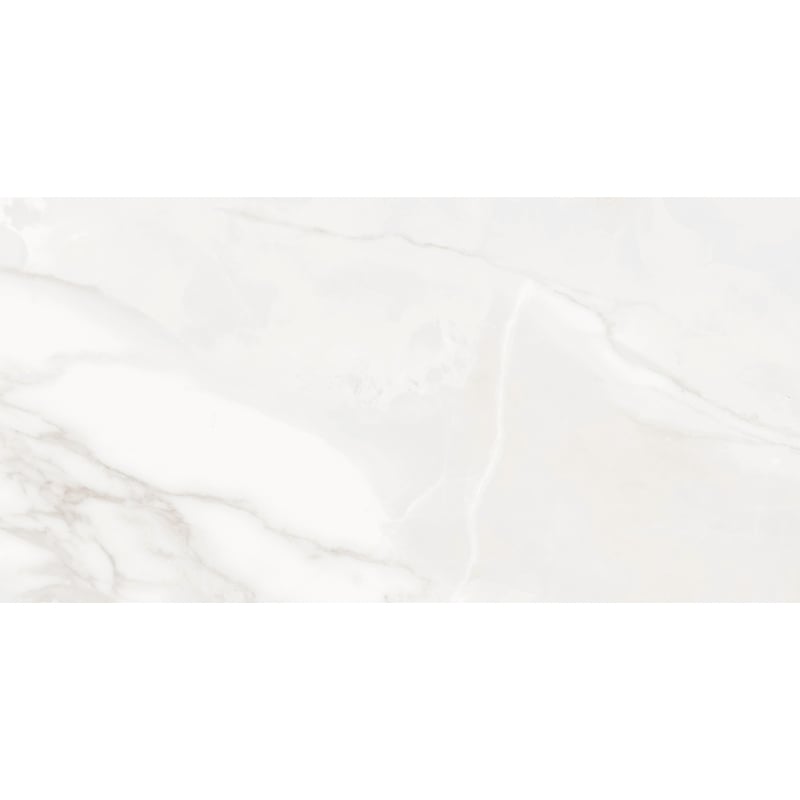 Mexen Sparta Bianco glazed rectified stoneware tile sample G1, floor-wall tile, gloss - TL101-00-S