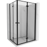 Mexen Mist-F Duo faltbare Duschkabine 70 x 90 cm, schwarzer Rahmen, schwarz - 8A6-070L-090P-70-70
