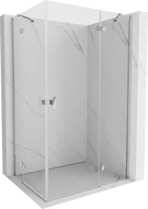Mexen Mist-H Duo kabina tuš pravokrilna 80 x 110 cm, prozirna, krom - 8A5-080L-110P-01-00