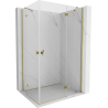 Mexen Mist H Duo Duschkabine schwenkbar 70 x 110 cm, transparent, gold - 8A5-070L-110P-50-00