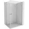 Mexen Mist-H L Duo Right Hinged Shower Cabin 70 x 95 cm, Transparent, Chrome - 8A5L-070L-095P-01-00