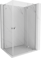 Cabine de douche pliante Mexen Mist H L Duo 80 x 100 cm, transparent, chromé - 8A5L-080L-100P-01-00