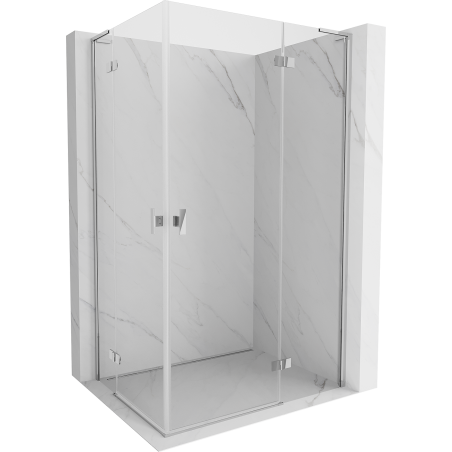 Mexen Mist H L Duo Duschkabine schwenkbar 70 x 120 cm, transparent, Chrom - 8A5L-070L-120P-01-00