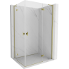 Mexen Mist-H L Duo Right-Hinged Shower Cabin 90 x 105 cm, Transparent, Gold - 8A5L-090L-105P-50-00